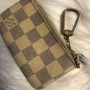 Louis Vuitton Damier Azur Canvas key pouch